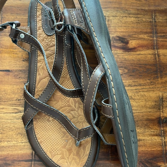 B.O.C. Born Strappy brown flat sandals size 10 huaraches thongs - Picture 4 of 13